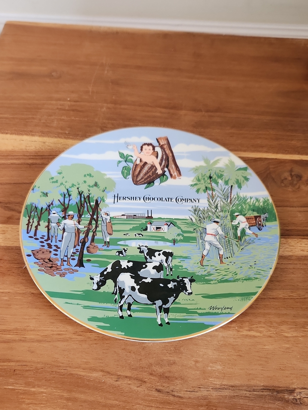 Hershey Chocolate Company James Woodend Commemorative Plate 1981 #2195 Of 9000!